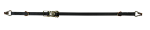 1" x 16' Ratchet Strap with Wire Hooks D-Rings