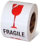 Fragile 6" x 4" Handling Label