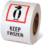 Keep Frozen 6" x 4" Handling Label