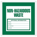 Non-Hazardous Waste Label Optical Information
