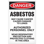 Abatement Temporary Sign, Asbestos