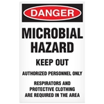 Abatement Temporary Sign, Microbial Hazard