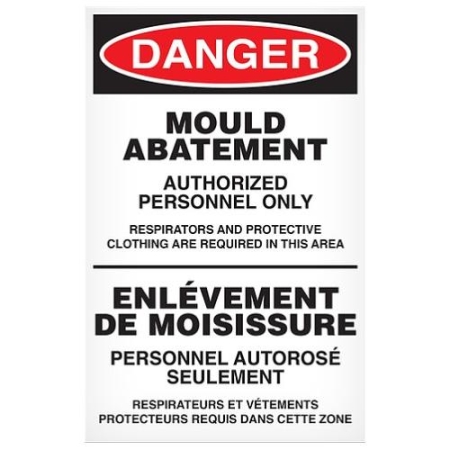 Abatement Temporary Sign, Mould