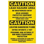 Abatement Temporary Sign, Lead, English French