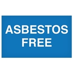 Abatement Labels, Asbestos Free