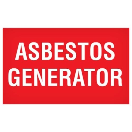 Abatement Labels, Asbestos Generator