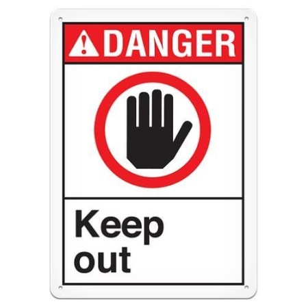 ANSI Safety Sign, Danger Keep Out