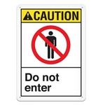 ANSI Safety Sign, Caution Do Not Enter