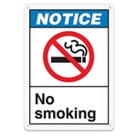 ANSI Safety Sign, Notice No Smoking