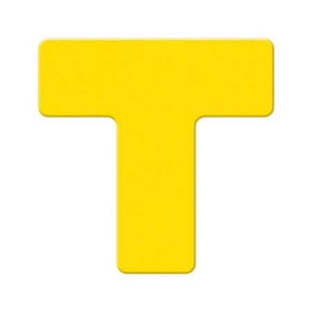 Armor Stripe "T" Shape Floor Marking, Yellow