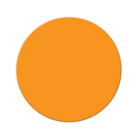 Armor Stripe Circle Shape Floor Marking, Orange