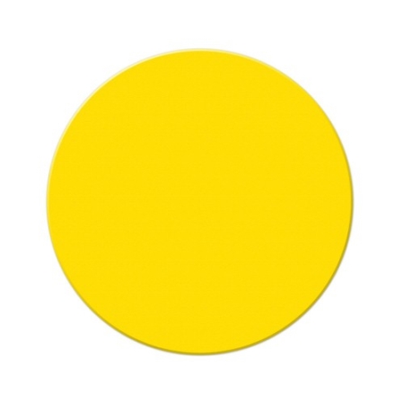 Armor Stripe Circle Shape Floor Marking, Yellow