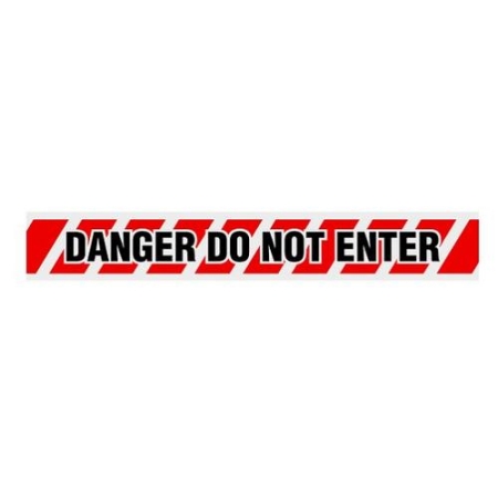 Barricade Tape, Danger Do Not Enter, Red White, Heavy Duty