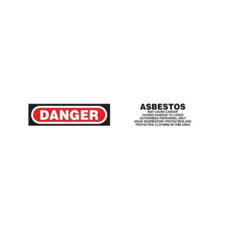 Barricade Tape, Danger Asbestos, Contractor Grade