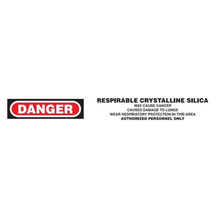 Barricade Tape, Respirable Crystalline Silica, Contractor Grade