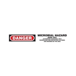 Barricade Tape, Danger Microbial Hazard, Contractor Grade