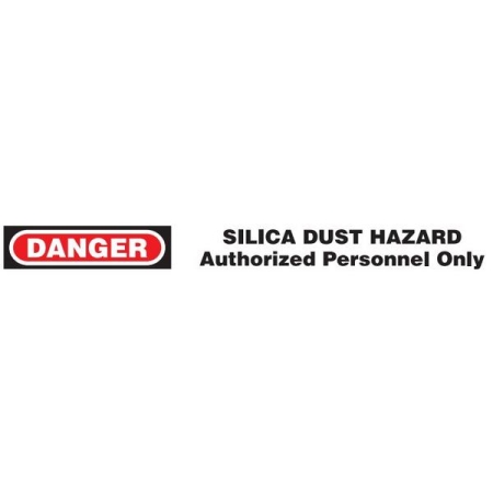 Barricade Tape, Danger Silica Dust Hazard, Contractor Grade