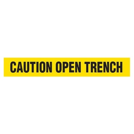 Barricade Tape, Caution Open Trench, Heavy Duty