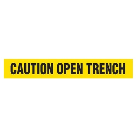 Barricade Tape, Caution Open Trench, Contractor Grade