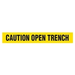 Barricade Tape, Caution Open Trench, Value Grade