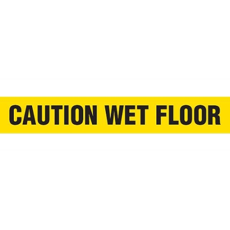 Barricade Tape, Caution Wet Floor, Contractor Grade