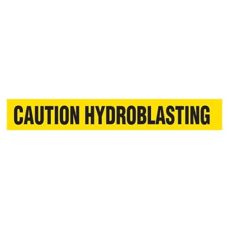 Barricade Tape, Caution Hydroblasting, Contractor Grade