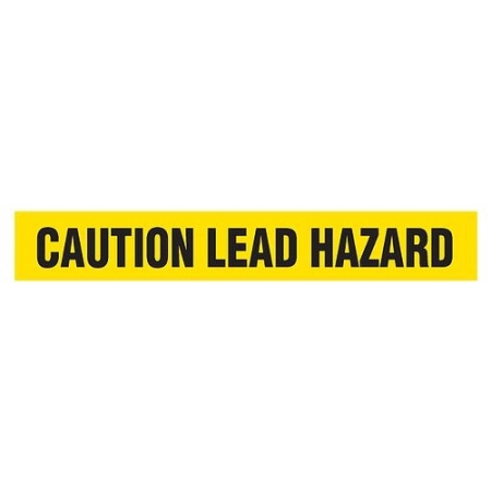 Barricade Tape, Caution Lead Hazard, Heavy Duty