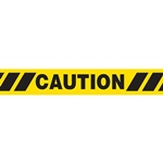 Barricade Tape, Striped, Caution, Contractor Grade