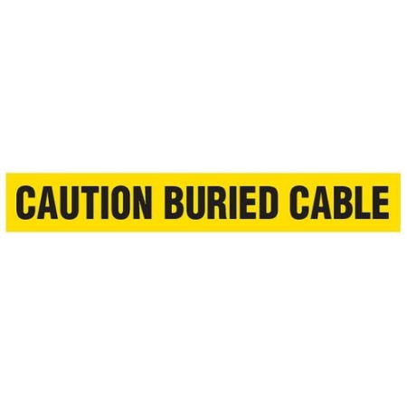 Barricade Tape, Caution Buried Cable, Value Grade