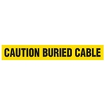 Barricade Tape, Caution Buried Cable, Contractor Grade