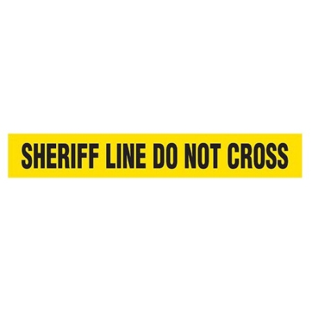 Barricade Tape, Sheriff Line Do Not Cross, Value Grade