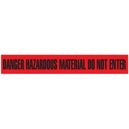 Barricade Tape, Danger Hazardous Material Do Not Enter, Contractor Grade