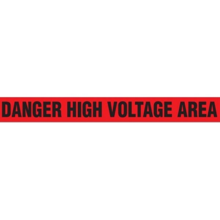 Barricade Tape, Danger High Voltage Area, Contractor Grade