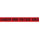 Barricade Tape, Danger High Voltage Area, Contractor Grade