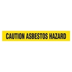 Barricade Tape, Caution Asbestos Hazard, Yellow, Contractor Grade