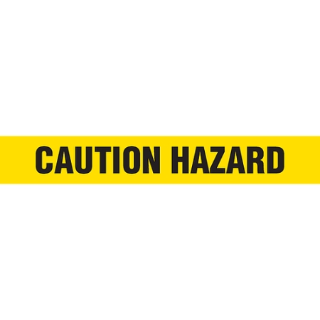 Barricade Tape, Caution Hazard, Value Grade