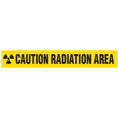 Barricade Tape, Caution Radiation Area, Value Grade