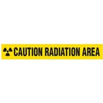 Barricade Tape, Caution Radiation Area, Value Grade
