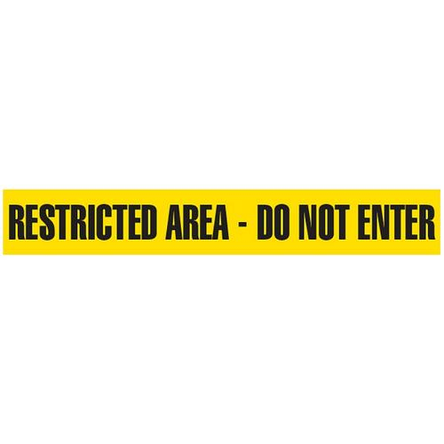 Barricade Tape, Restricted Area Do Not Enter, Contractor Grade