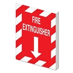 Fire Safety Sign, Projected, Fire Extinguisher 10