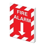 Fire Safety Sign Projected Fire Alarm 10" x 14"