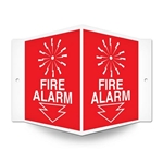 Fire Safety Sign, Projected, Fire Alarm