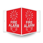 Fire Safety Sign Projected Fire Alarm