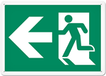 Fire Safety Sign, Picto, Exit Left