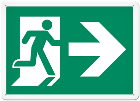 Fire Safety Sign Picto Exit Right