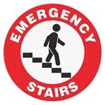 Floor Safety Message Sign Emergency Stairs