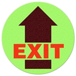 Floor Safety Message Sign Exit Glow Floor Sign