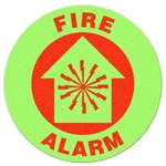 Floor Safety Message Sign Fire Alarm Glow Floor Sign