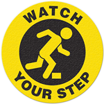 Floor Safety Message Sign, Watch Your Step