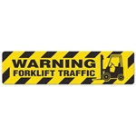 Floor Safety Message Sign Warning Forklift Traffic 6pk